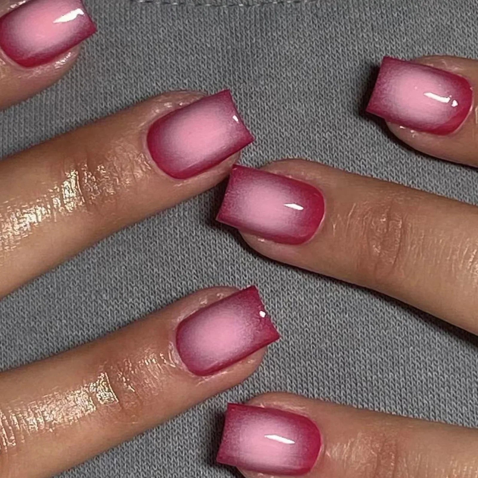 24pcs Spring Summer Flower Butterfly Press On Nails