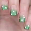 24pcs Spring Summer Flower Butterfly Press On Nails