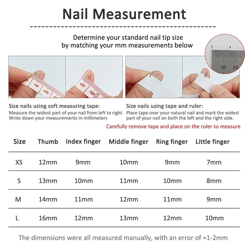 Almond Glitter Bowknot Press-On Nails