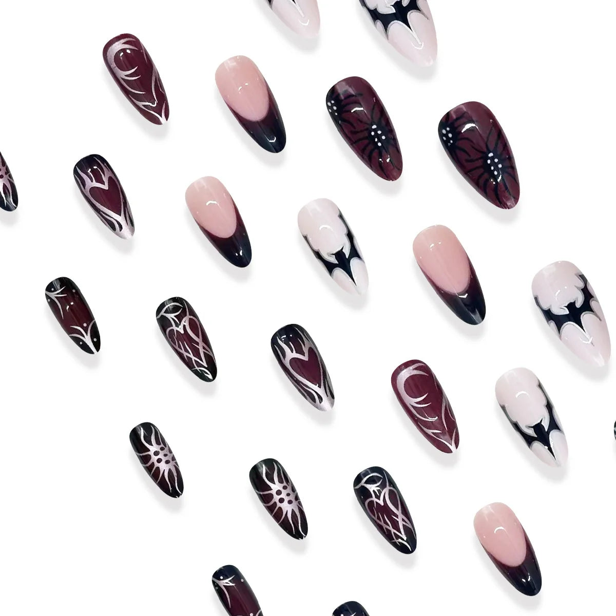 Almond Halloween Press-On Nails