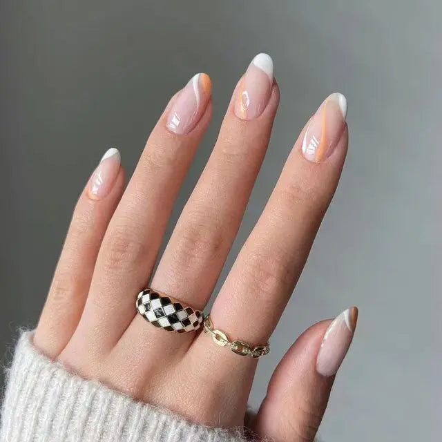 Blue Flame Love Press-On Nails