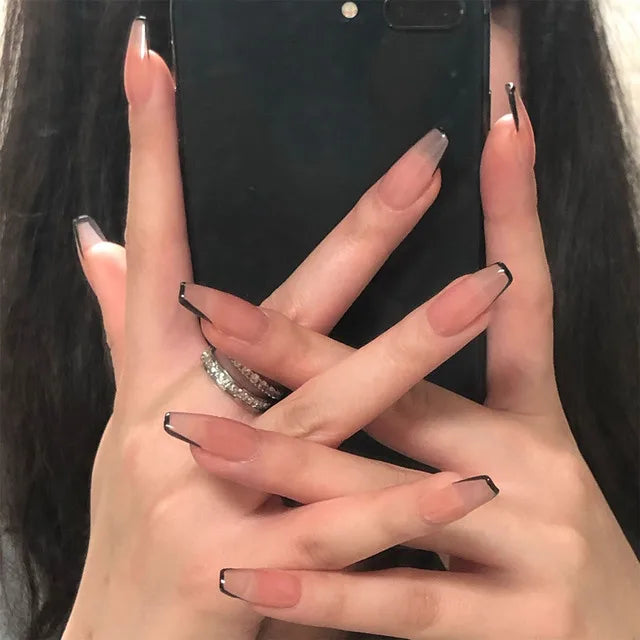 Blue Flame Love Press-On Nails
