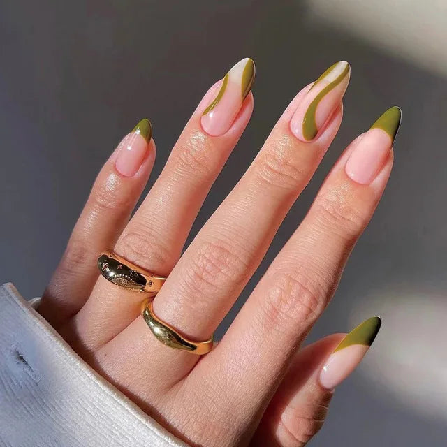 Blue Flame Love Press-On Nails