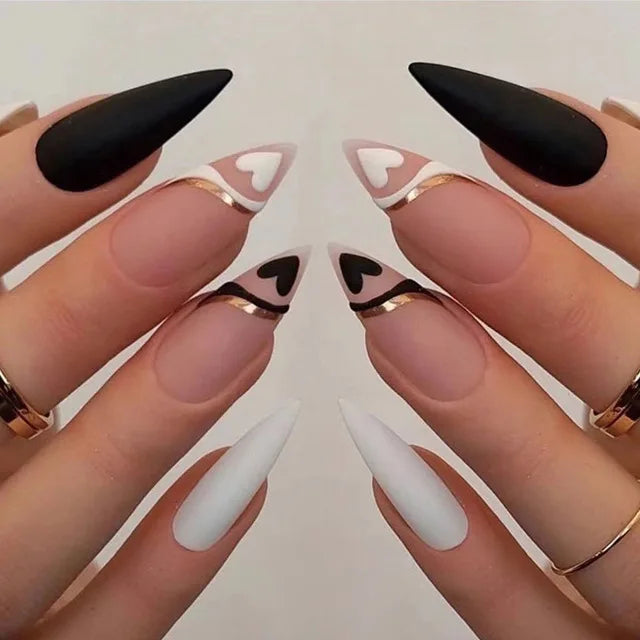 Blue Flame Love Press-On Nails