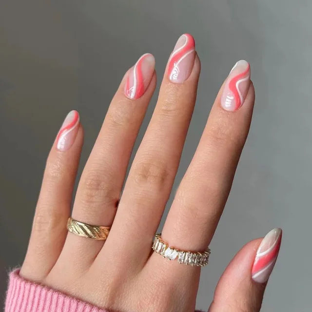 Blue Flame Love Press-On Nails