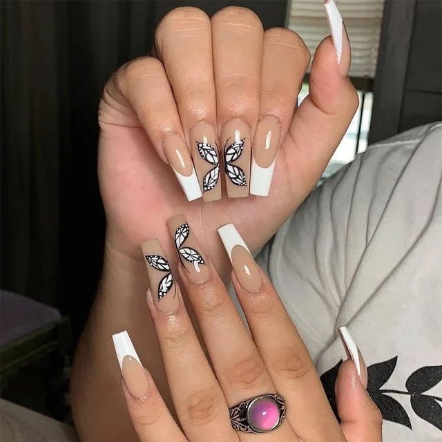 Blue Flame Love Press-On Nails