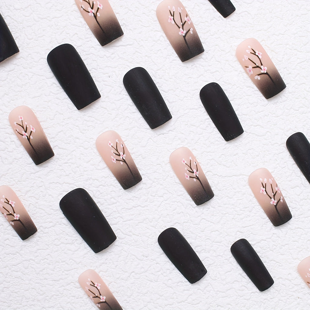 Chic 24 Pcs Oval Press-On Nails