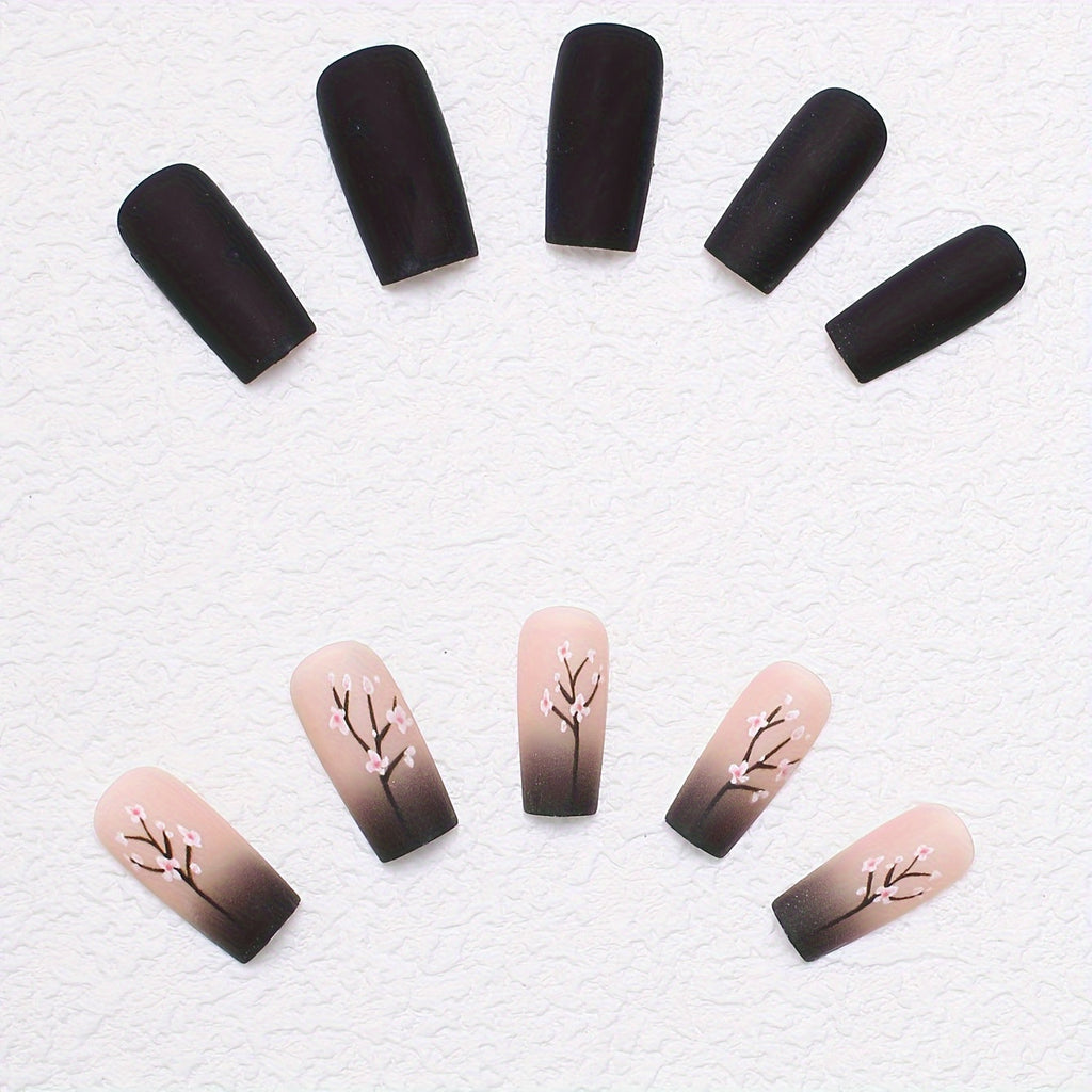 Chic 24 Pcs Oval Press-On Nails