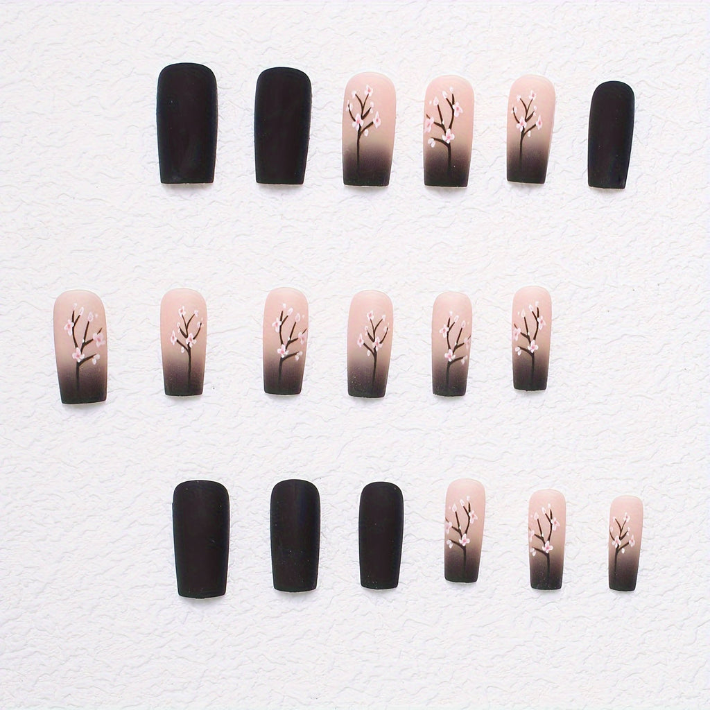 Chic 24 Pcs Oval Press-On Nails