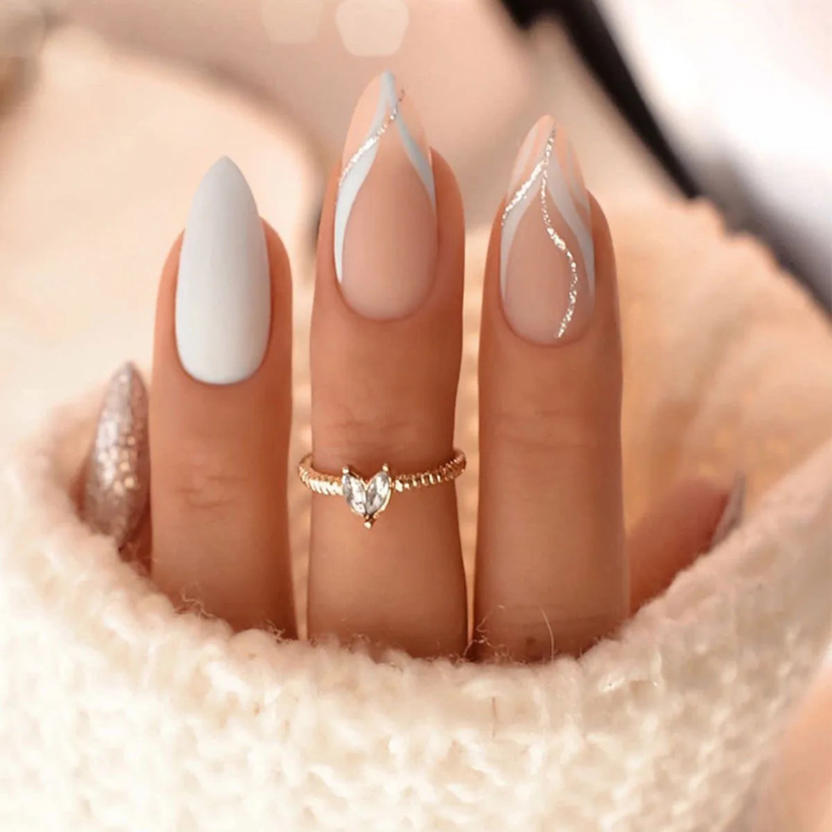 Chic Almond Press-On Nails