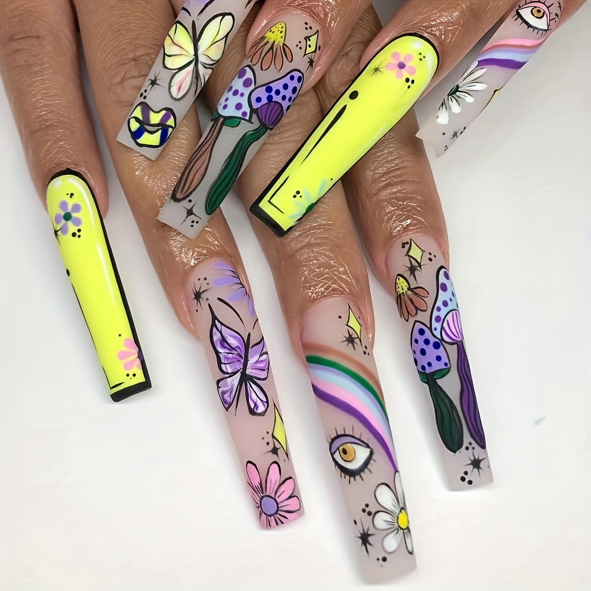 Coffin Press-On Nails