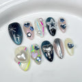 Eye Cat Almond Press-On Nails
