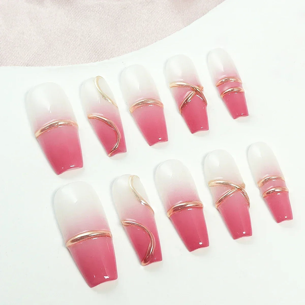 Festive Snowflake Press-On Nails