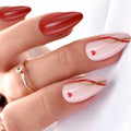 French Lemon Long Almond Press-On Nails