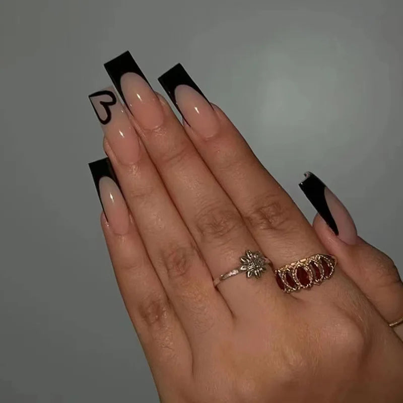 Glamorous Rhinestone-Studded Press-On Nails