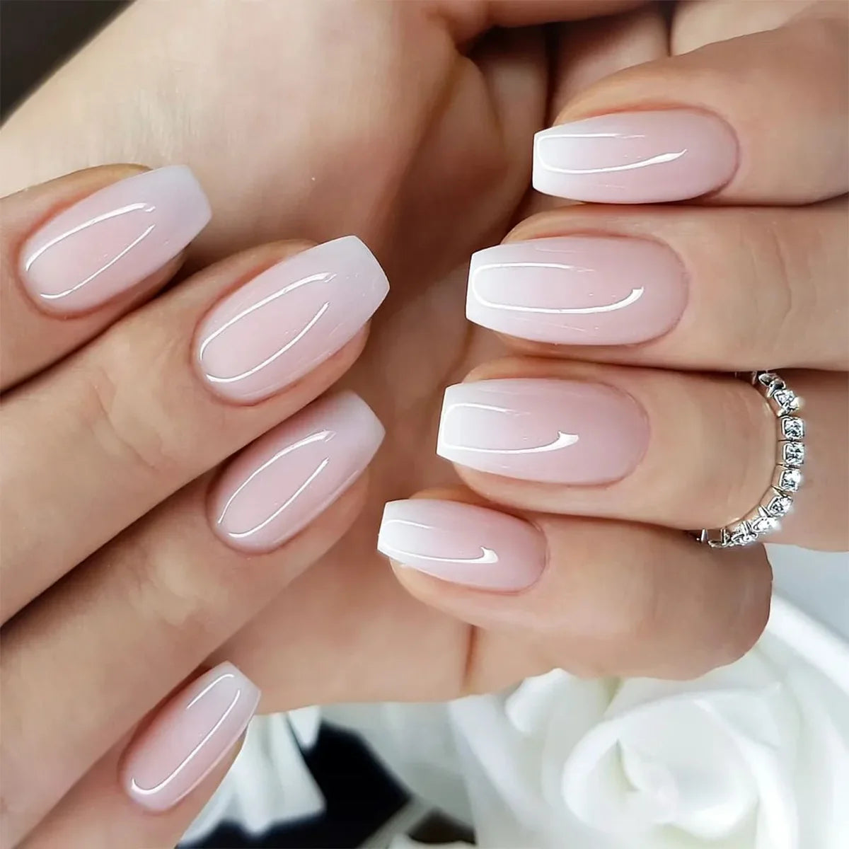 Glossy Acrylic Press On Nails