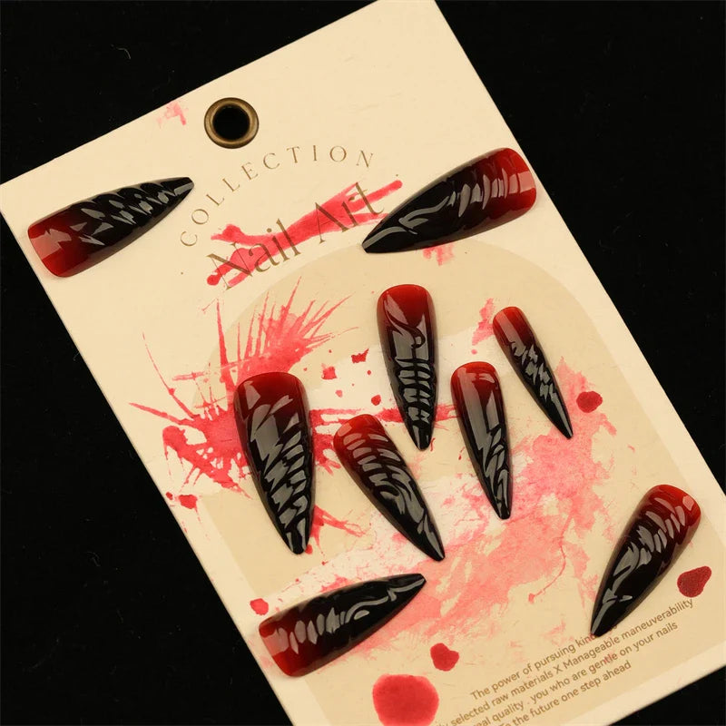 Halloween Blood Press on Nails Set