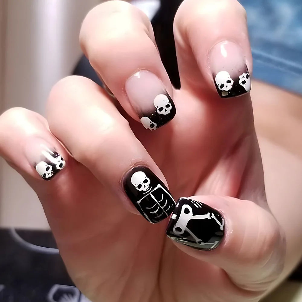 Pumpkin & Ghost Press-On Nails