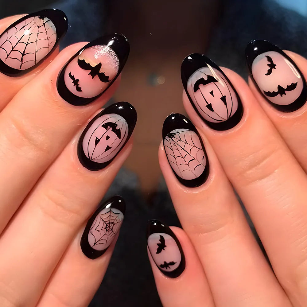 Pumpkin & Ghost Press-On Nails