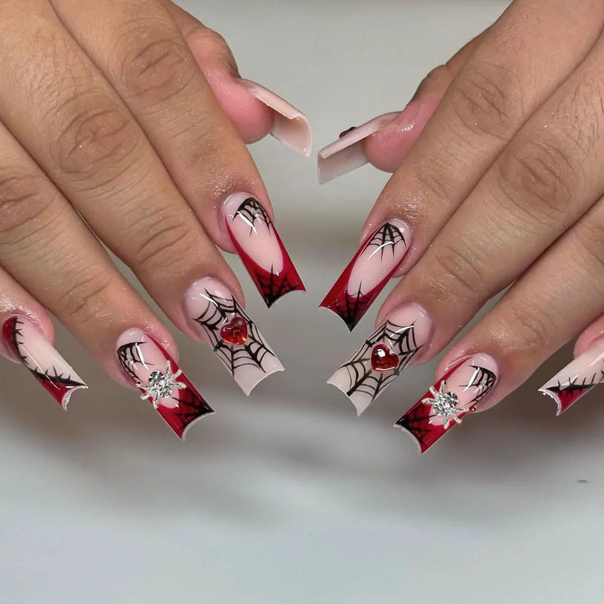 Punk Spider Skull Press-On Nails