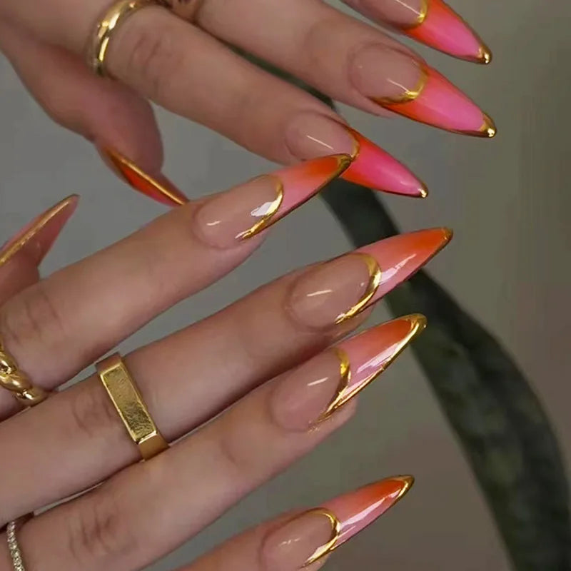 Qsezeny Glam Butterfly Press-On Nails