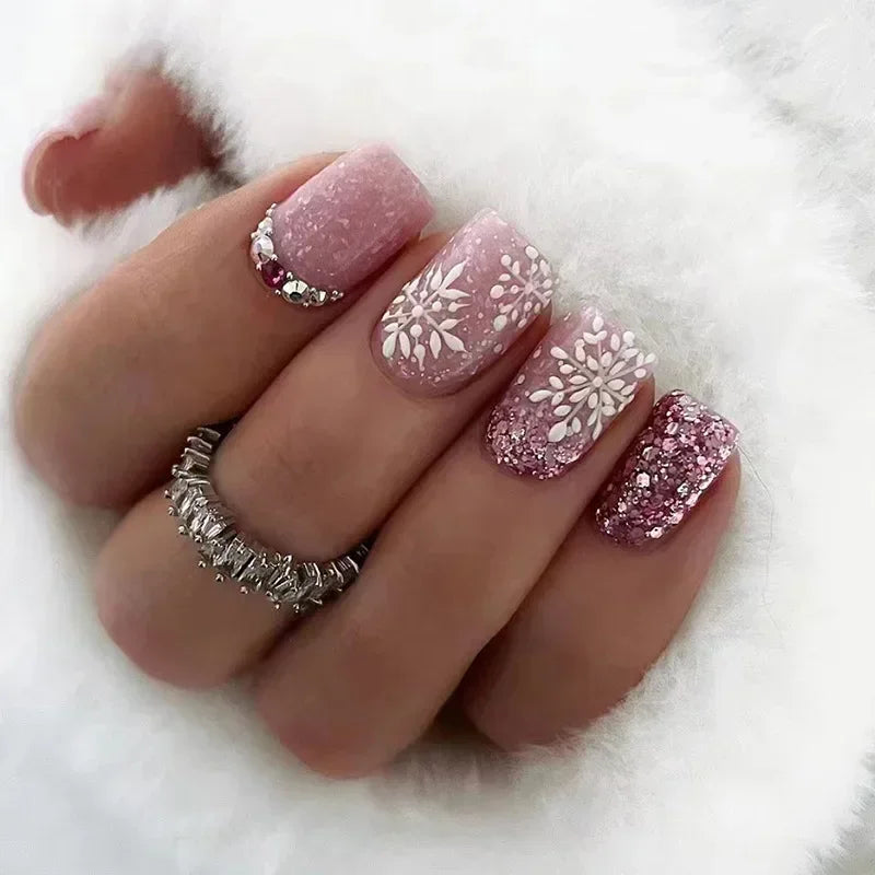 Vibrant Floral Fantasy Press-On Nails