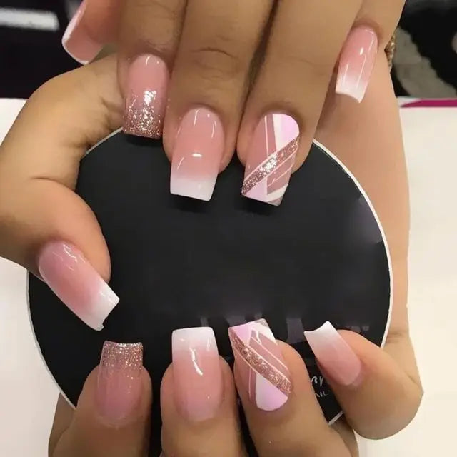 Blue Flame Love Press-On Nails