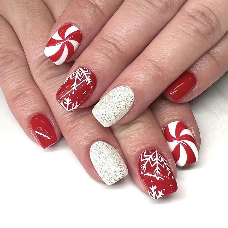 Vibrant Floral Fantasy Press-On Nails