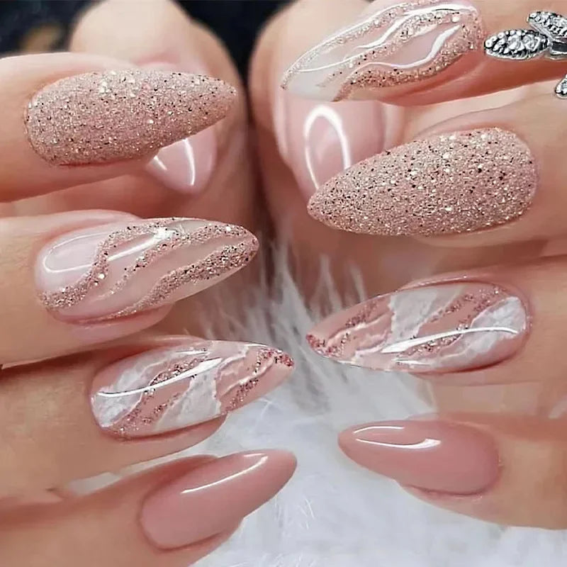 Chic Almond Press-On Nails