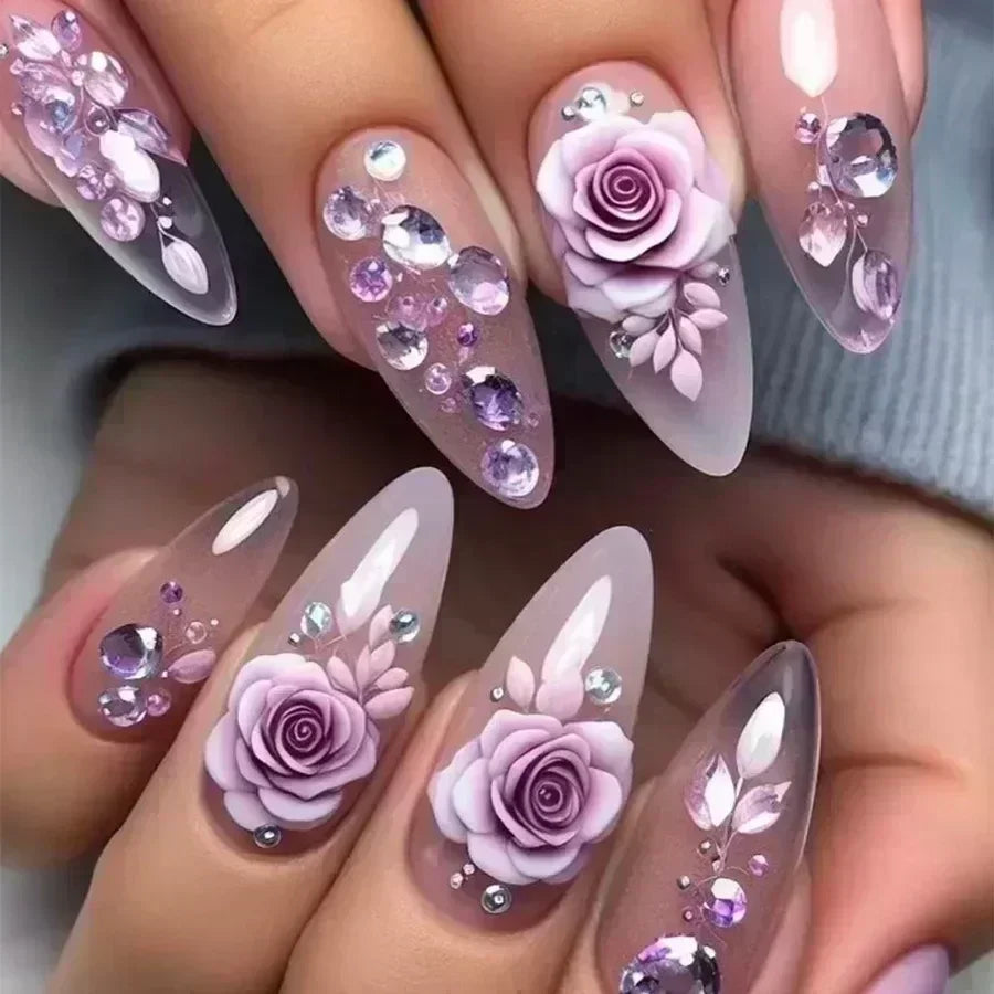 Stiletto Press-On Nails Set