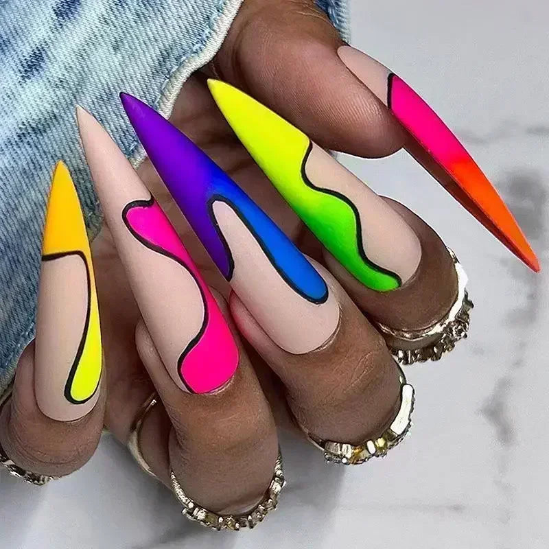 Stiletto Press-On Nails Set