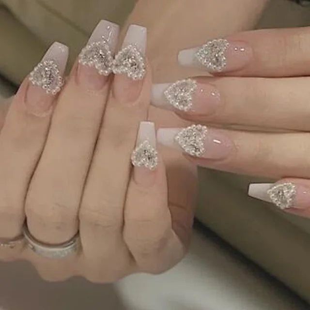 Blue Flame Love Press-On Nails