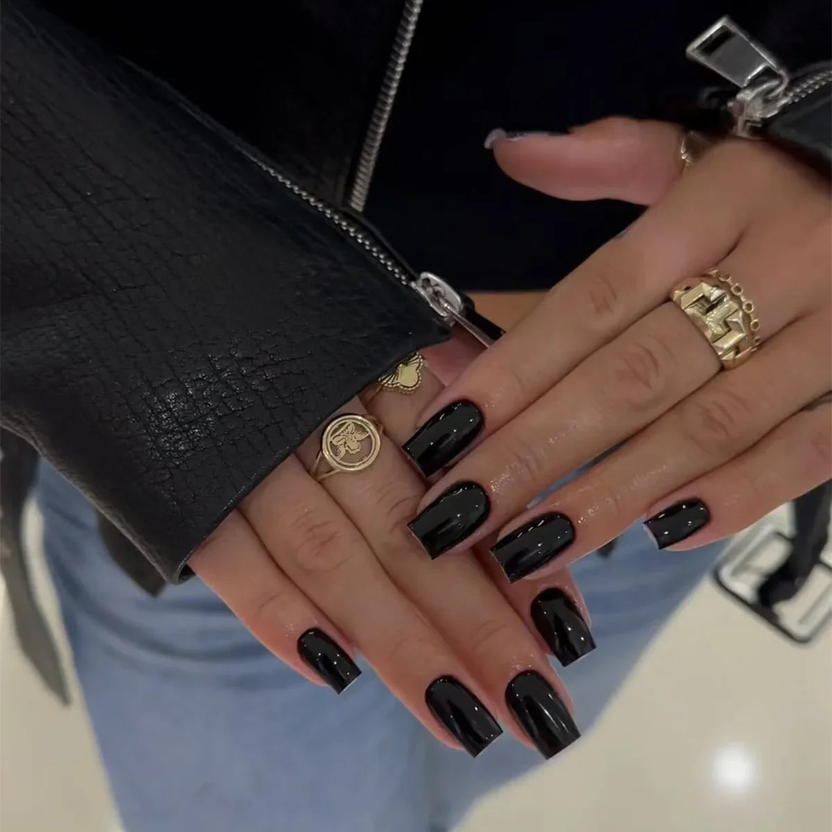 Glossy Acrylic Press On Nails