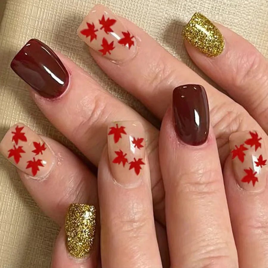 Vibrant Floral Fantasy Press-On Nails