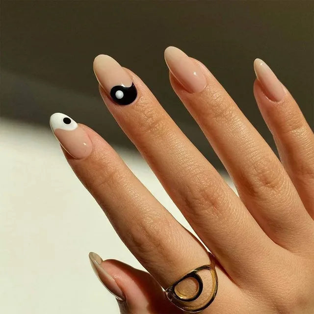 Blue Flame Love Press-On Nails