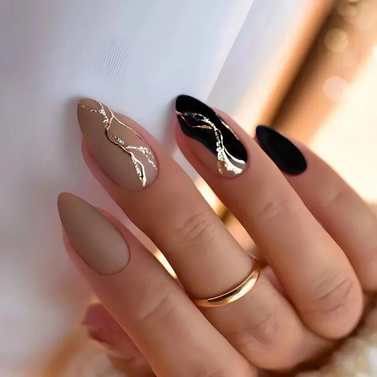 Chic Almond Press-On Nails