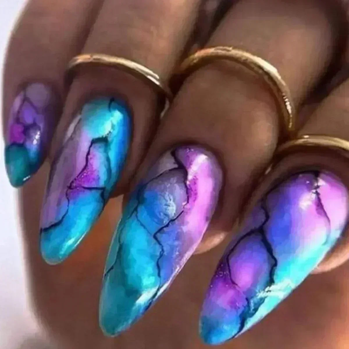 Stiletto Press-On Nails Set