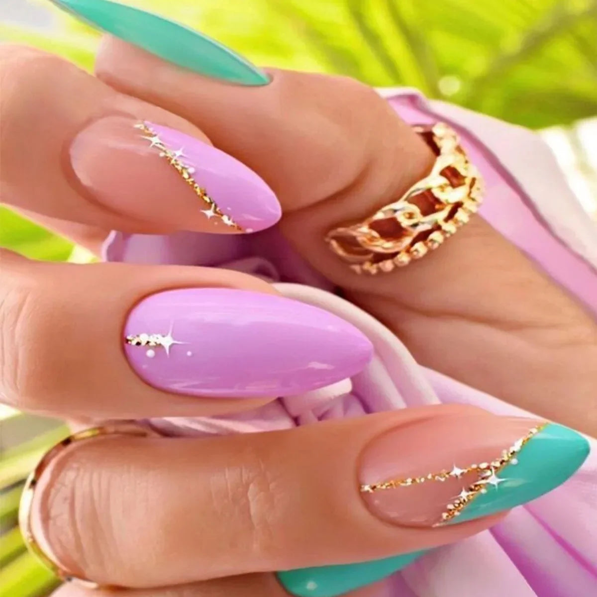 Chic Almond Press-On Nails