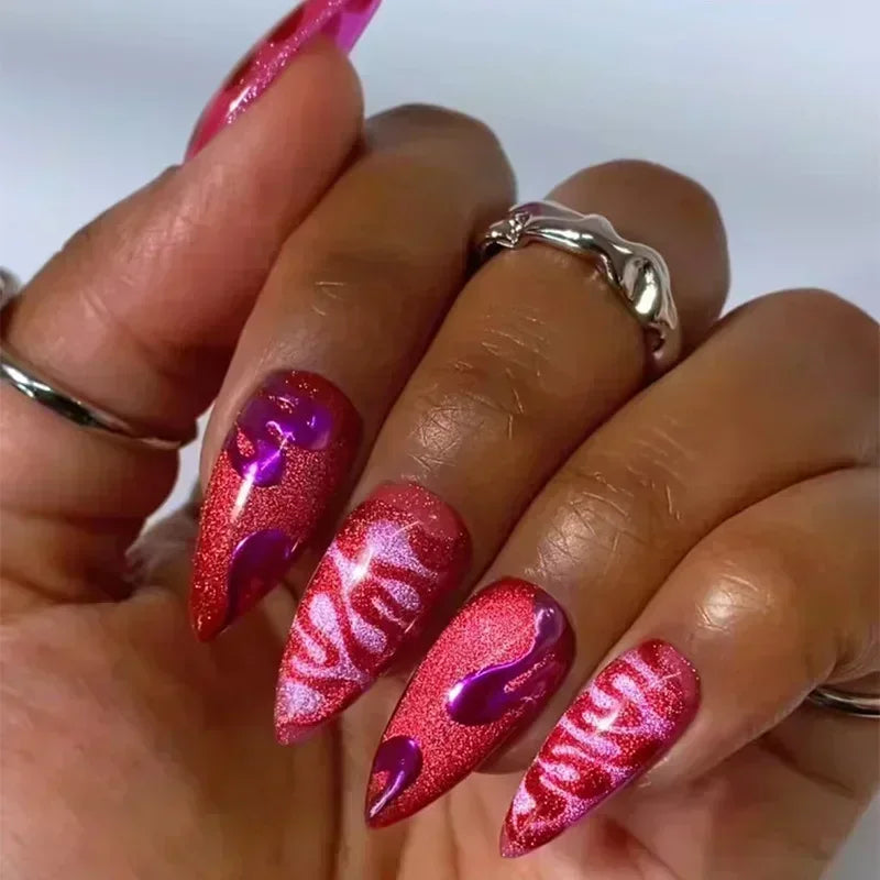 Stiletto Press-On Nails Set