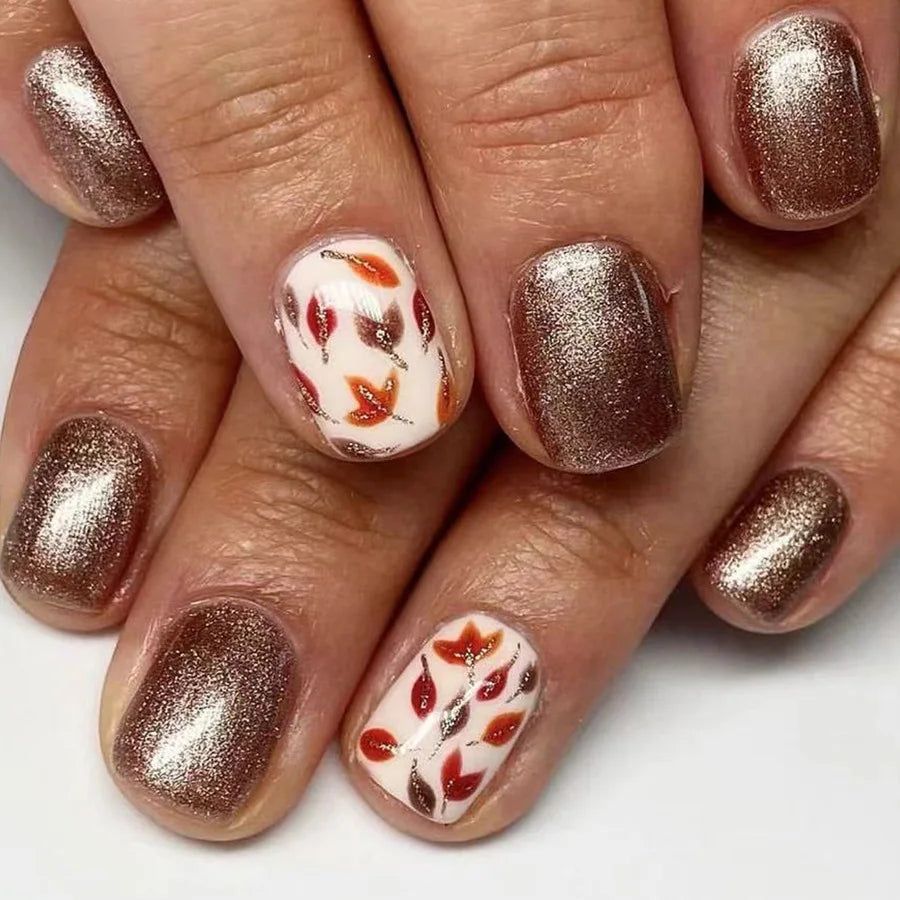 Vibrant Floral Fantasy Press-On Nails