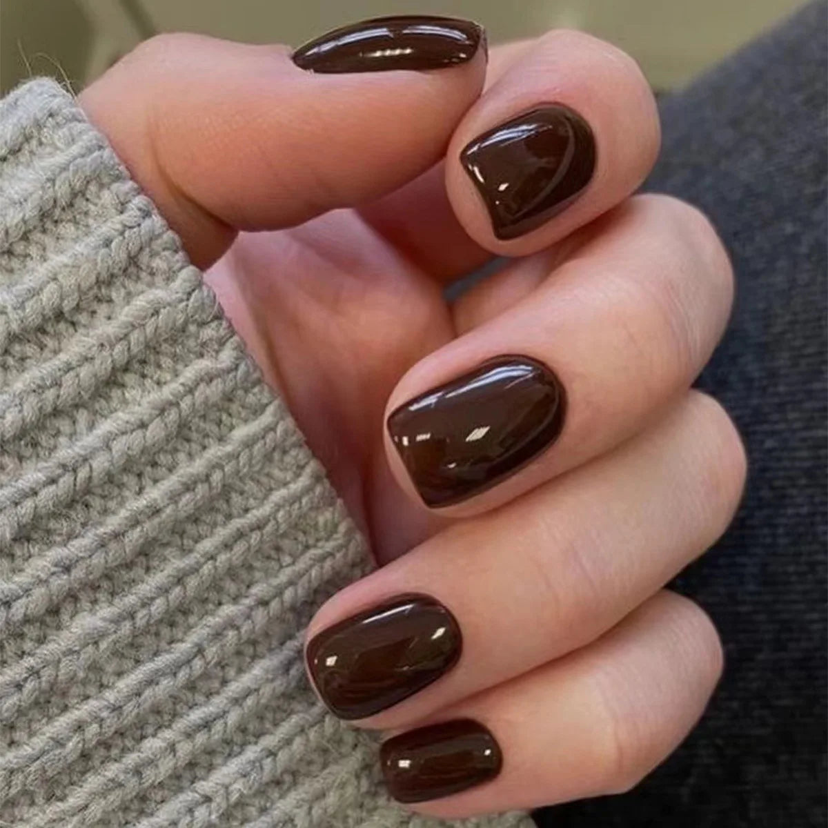 Glossy Acrylic Press On Nails