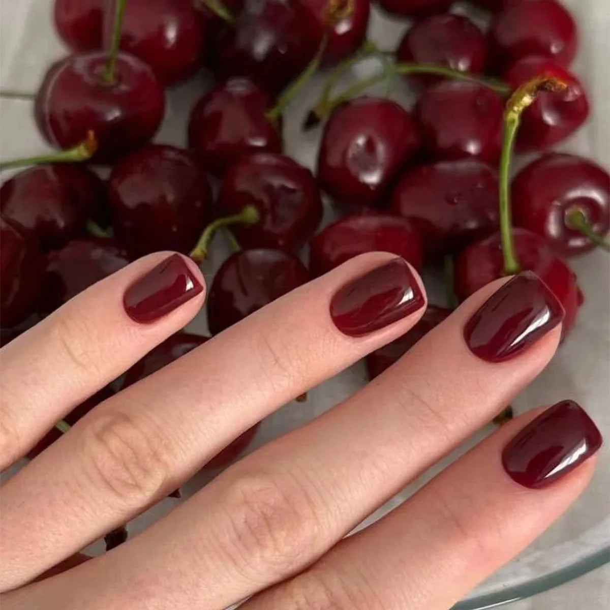 Glossy Acrylic Press On Nails