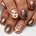Shimmering Orange Press-On Nails