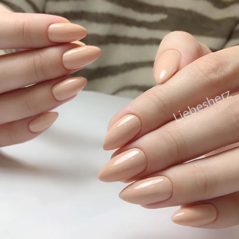 Shiny Wine Red Press-On Stiletto Nails
