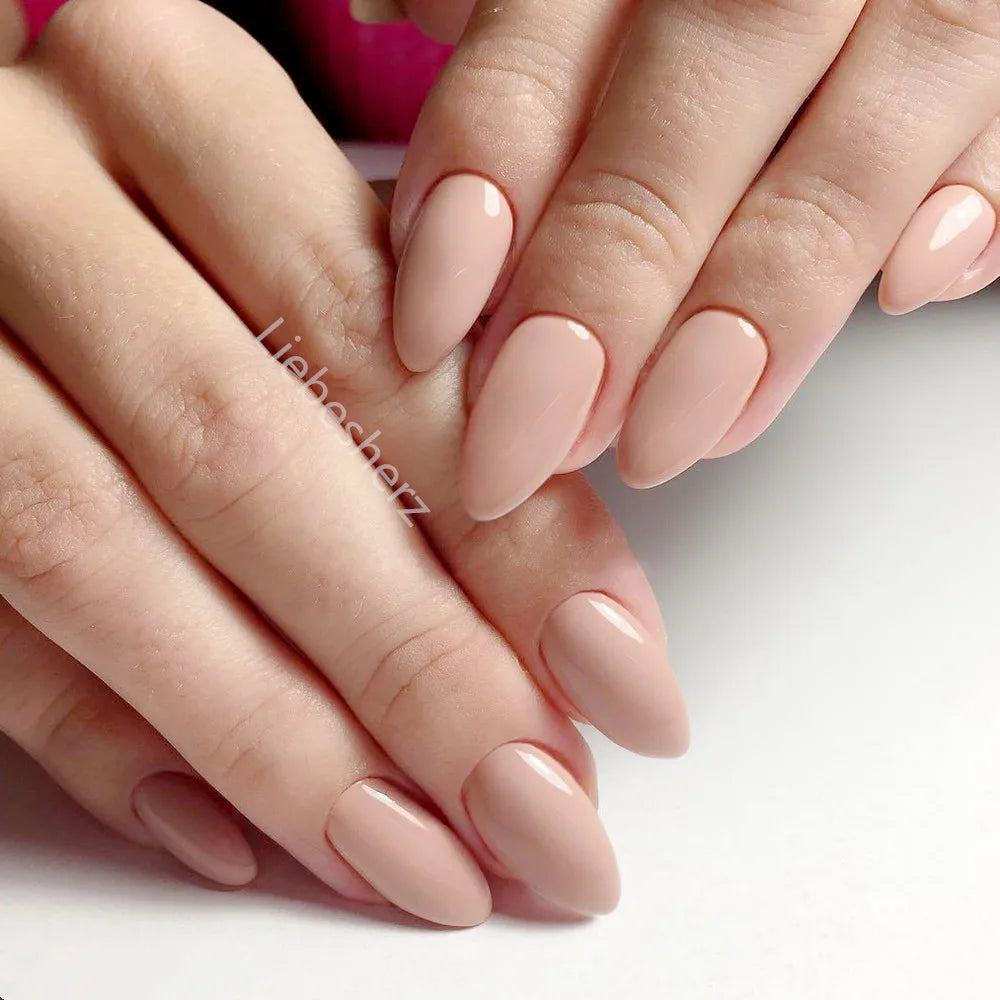 Shiny Wine Red Press-On Stiletto Nails