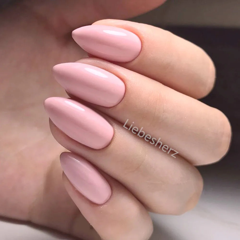 Shiny Wine Red Press-On Stiletto Nails