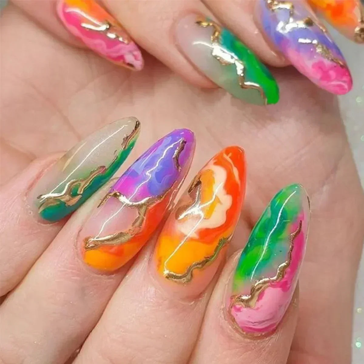 Stiletto Press-On Nails Set