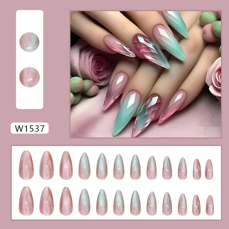 Stiletto Press-On Nails Set