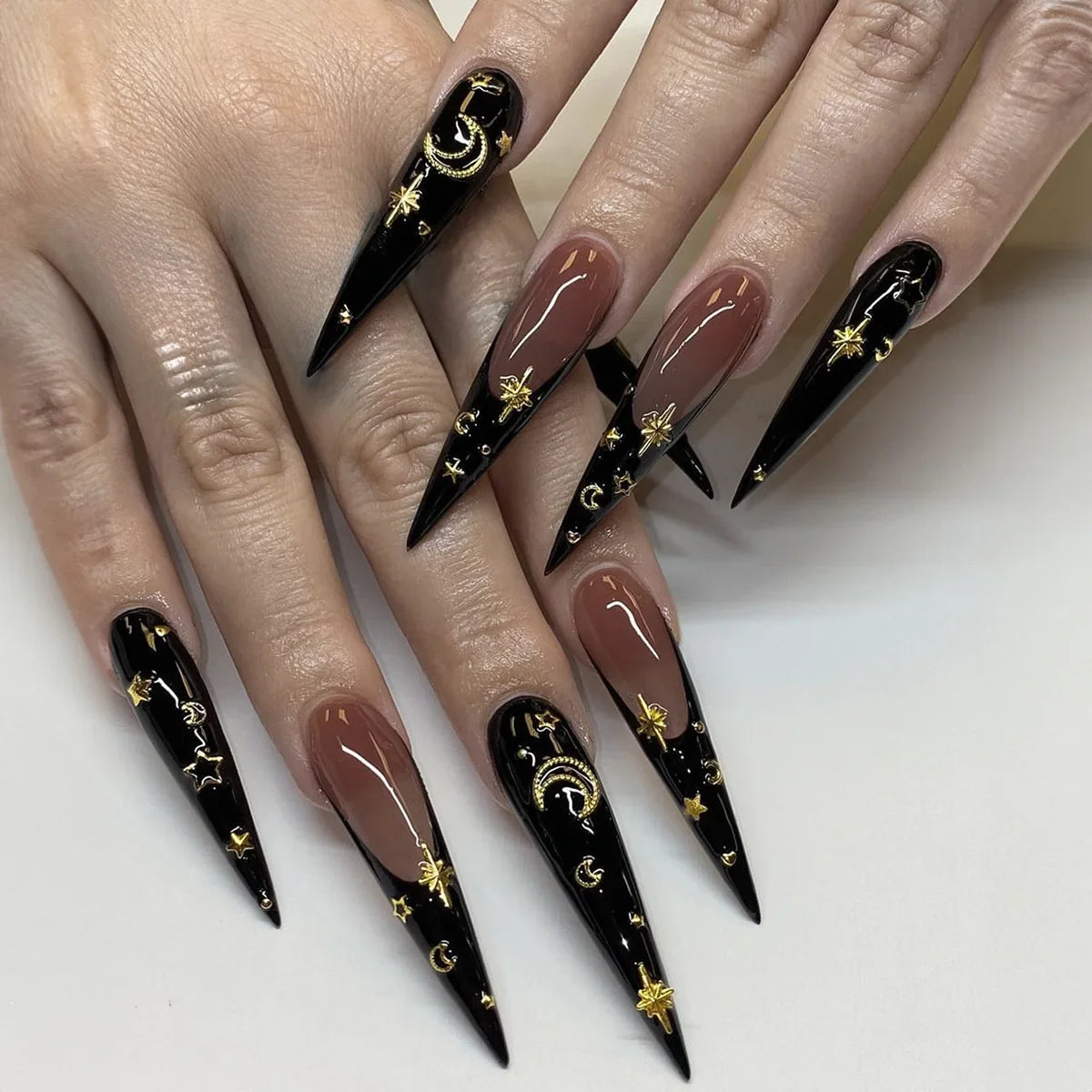 Stylish Almond Ballerina Press-On Nails