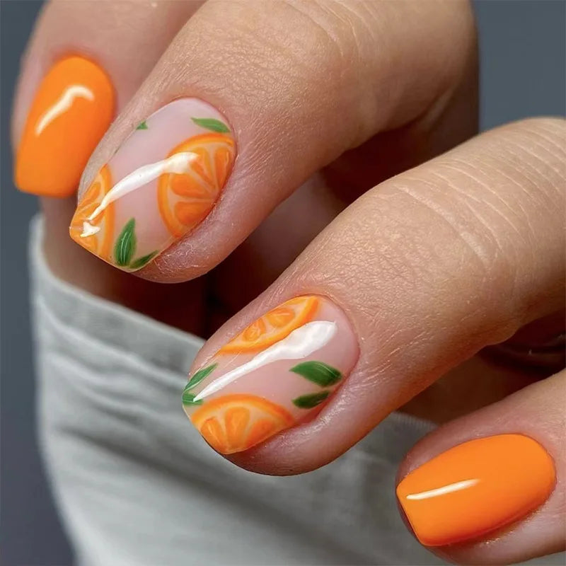 Vibrant Floral Fantasy Press-On Nails
